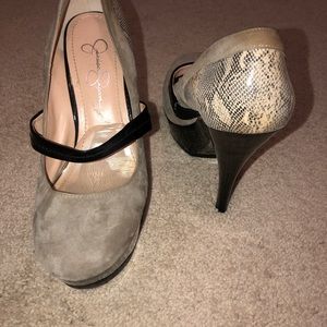 Jessica Simpson Tan Suede Pumps